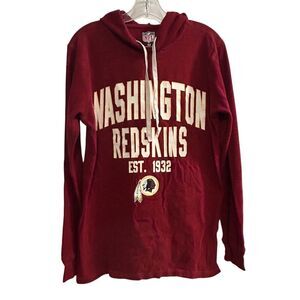 Vintage Washington Redskins NFL Women's Hoodie Sweatshirt Maroon Size M